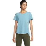 Reduzierte Silberne Kurzärmelige Nike T-Shirts aus Polyester für Damen Größe S 
