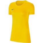 Gelbe Kurzärmelige Nike Park VII T-Shirts aus Jersey für Damen Größe S 