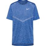 Blaue Kurzärmelige Nike Rise 365 T-Shirts für Herren Größe M 
