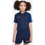 Blaue Kurzärmelige Nike Academy Kurzarm-Poloshirts für Kinder 