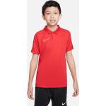 Rote Kurzärmelige Nike Academy Kurzarm-Poloshirts für Kinder 