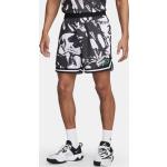 Schwarze Nike Dri-Fit Herrenshorts mit Basketball-Motiv mit Reißverschluss 