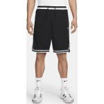 Schwarze Nike Dri-Fit Herrenshorts mit Basketball-Motiv mit Reißverschluss Größe S 