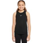 Schwarze Nike Dri-Fit Tank Tops für Kinder & Kinderträgertops aus Polyester für Mädchen 