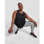 Schwarze Nike Dri-Fit Tank-Tops aus Polyester für Damen Große Größen für den für den Sommer 