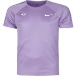 Lila Kurzärmelige Nike Challenger Rafael Nadal T-Shirts aus Polyester für Herren Größe XXL 