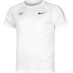 Reduzierte Weiße Kurzärmelige Nike Challenger Rafael Nadal T-Shirts aus Polyester für Herren Größe XXL 