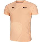 Reduzierte Aprikose Kurzärmelige Nike Dri-Fit Rafael Nadal T-Shirts aus Polyester für Herren Größe XL 