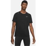 Schwarze Kurzärmelige Nike Rise 365 T-Shirts für Herren Größe M 