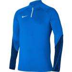 Blaue Langärmelige Nike Dri-Fit Herrenlongsleeves & Herrenlangarmshirts Größe XL 