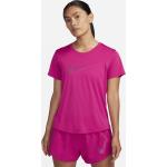 Pinke Kurzärmelige Nike Dri-Fit T-Shirts für Damen Größe S 