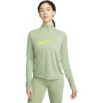 Grüne Langärmelige Nike Dri-Fit Damenlongsleeves & Damenlangarmshirts Größe L 