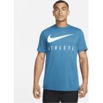Reduzierte Blaue Nike Dri-Fit T-Shirts aus Jersey für Herren Größe XS 