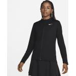 Reduzierte Schwarze Nike Dri-Fit Damensweatshirts mit Reißverschluss Größe L 