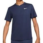 Dunkelblaue Nike Dri-Fit T-Shirts aus Polyester für Herren Größe M 