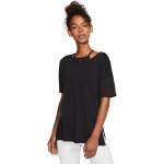 Reduzierte Schwarze Nike Dri-Fit T-Shirts aus Jersey für Damen Größe XS 