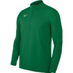 Grüne Langärmelige Nike Herrenlongsleeves & Herrenlangarmshirts mit Reißverschluss aus Polyester Größe XL 