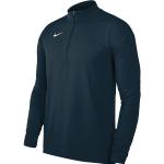Blaue Langärmelige Nike Herrenlongsleeves & Herrenlangarmshirts mit Reißverschluss aus Polyester Größe XL 