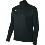 Schwarze Nike Damenlongsleeves & Damenlangarmshirts mit Reißverschluss aus Polyester Größe XS 