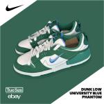 Grüne Nike Phantom Low Sneaker aus Leder für Damen Größe 40 
