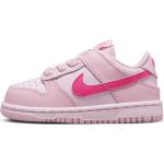 Pinke Nike Dunk Low Low Sneaker mit Schnürsenkel aus Leder für Kinder Größe 17 