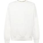 Weiße Unifarbene Nike Rundhals-Ausschnitt Herrensweatshirts aus Baumwolle Übergrößen 