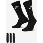 Schwarze Nike Essentials Herrensocken & Herrenstrümpfe aus Polyester Größe 39 3-teilig 