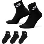 Schwarze Nike Essentials Kompressionsstrümpfe & Stützstrümpfe aus Frottee für Herren Größe 39 