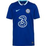 Blaue Nike FC Chelsea Stehkragen FC Chelsea London Trikots für Kinder - Heim 2022/23 