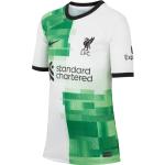 Nike FC Liverpool 23-24 Auswärts Teamtrikot Kinder in white-green spark-black, Größe 140