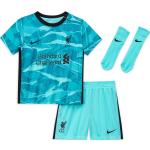 Nike FC Liverpool Minikit Away 2020/2021, Gr. 9-12M US, Kinder, türkis / schwarz