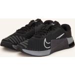 Schwarze Nike Metcon Fitnessschuhe mit Schnürsenkel aus Mesh atmungsaktiv für Herren Größe 43 