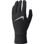 Schwarze Nike Touchscreen-Handschuhe aus Fleece für Damen Größe L für den für den Winter 