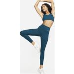Nike Go 7/8-Leggings mit Taschen, starkem Halt und hohem Bund für Damen - Blau