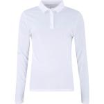 Weiße Langärmelige Nike Dri-Fit Langarm-Poloshirts aus Polyester für Damen 