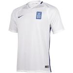 Nike Gre Yth Ss HM Stadium Jersey - White / Blue / XL