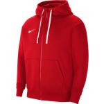 Reduzierte Rote Nike Park Zip Hoodies & Sweatjacken aus Baumwolle für Herren Größe M 