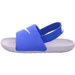 Nike Kawa Slide Sandal, Hyper Cobalt/White-Wolf Grey, 21 EU