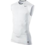 Nike Herren Kompressions Shirt Core Compression SL 2 Kompressionsshirt, White/Cool Grey, M - White/Cool Grey / M