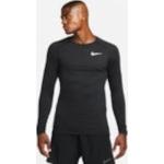 Reduzierte Schwarze Langärmelige Nike Pro Herrenlongsleeves & Herrenlangarmshirts aus Polyester Größe XL 