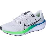 Reduzierte Weiße Nike Zoom Pegasus Herrenlaufschuhe Größe 44,5 mit Absatzhöhe bis 3cm 