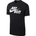 Schwarze Casual Nike Rundhals-Ausschnitt T-Shirts für Herren Größe L 