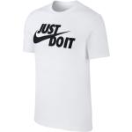 Weiße Casual Nike Rundhals-Ausschnitt T-Shirts aus Jersey für Herren Größe M 
