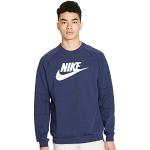 Nike Herren Nsw Modern Crew Fleece Sweatshirt, Midnight Navy/White, 36 EU