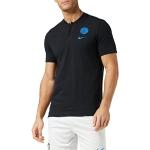 Nike Herren Polo Shirt Inter M NSW MODERN GSP AUT, Black/(Blue Spark) (no spon-Player), S, CK9308