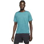 Cyanblaue Nike Rise 365 T-Shirts aus Polyester für Herren Größe L 