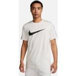 Weiße Kurzärmelige Nike Repeat T-Shirts aus Baumwolle für Herren Größe XS 