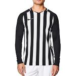Schwarze Langärmelige Nike Football V-Ausschnitt T-Shirts aus Jersey für Herren Übergrößen 