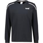 Schwarze Nike Dri-Fit Herrensweatshirts aus Baumwollmischung Größe XL für den für den Herbst 