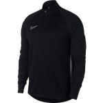 Schwarze Nike Academy Stehkragen Herrensweatshirts mit Reißverschluss Größe XL 